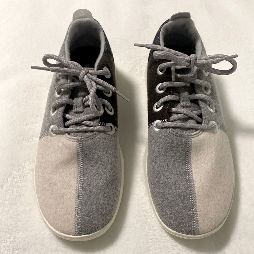 NWOT Allbirds Men’s Wool Runners Diablo White/Grey size M 11